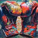 Tableau gants de boxes street art pour déco design par LVIP