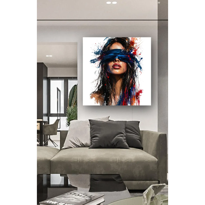 tableau portrait femme mystérieuse