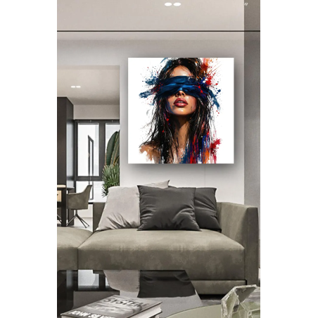 tableau portrait femme mystérieuse