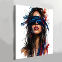 tableau visage femme contemporain impression panneau