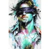 tableau homme bandeau street art par LVIP