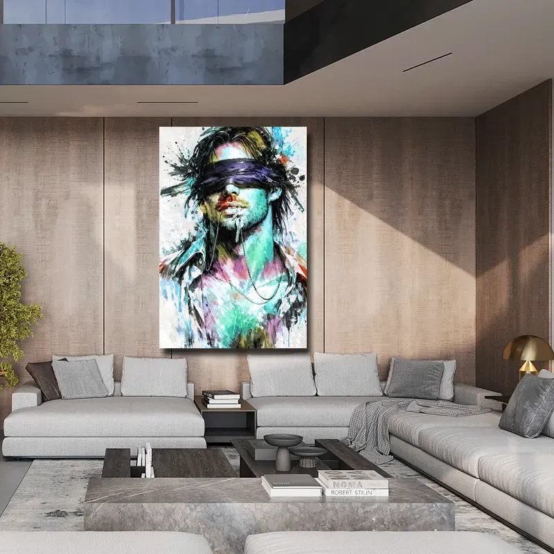 tableau homme mystérieux design IMPRESSION hd