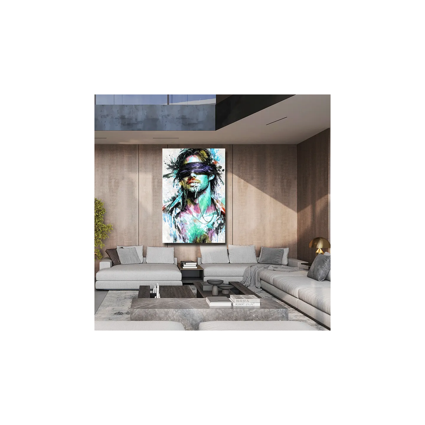 tableau homme mystérieux design IMPRESSION hd