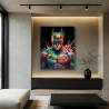 Tableau Batman Pop Art Splash Néon