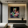Tableau Batman Pop Art Splash Néon