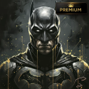 Tableau Batman Noir et Or Premium | Art Mural Batman Luxe | LVIP