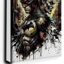 batman vs joker street art toile hd