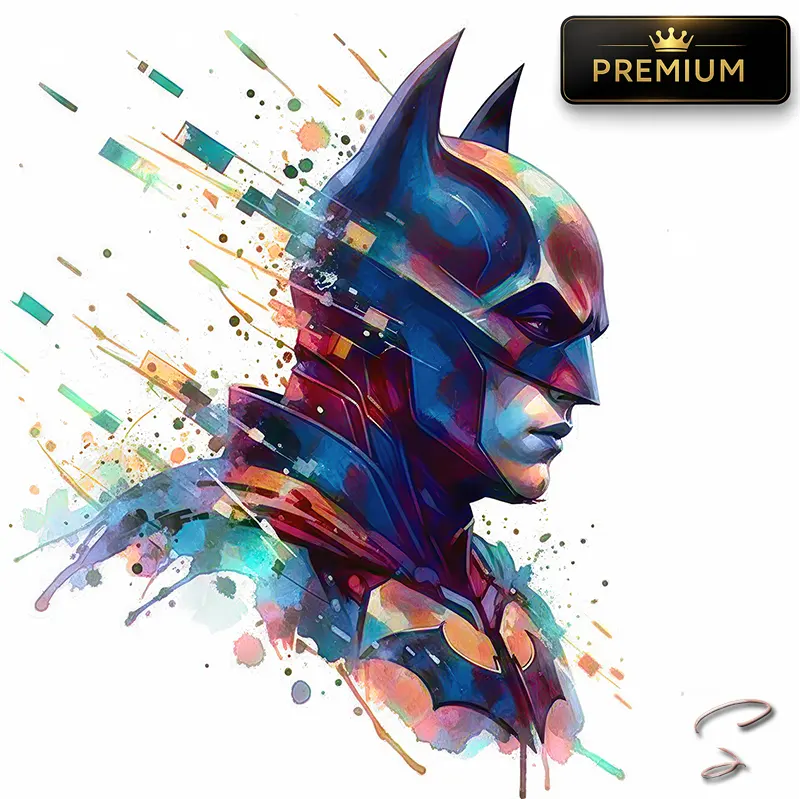 Tableau batman profil pop art by LVIP