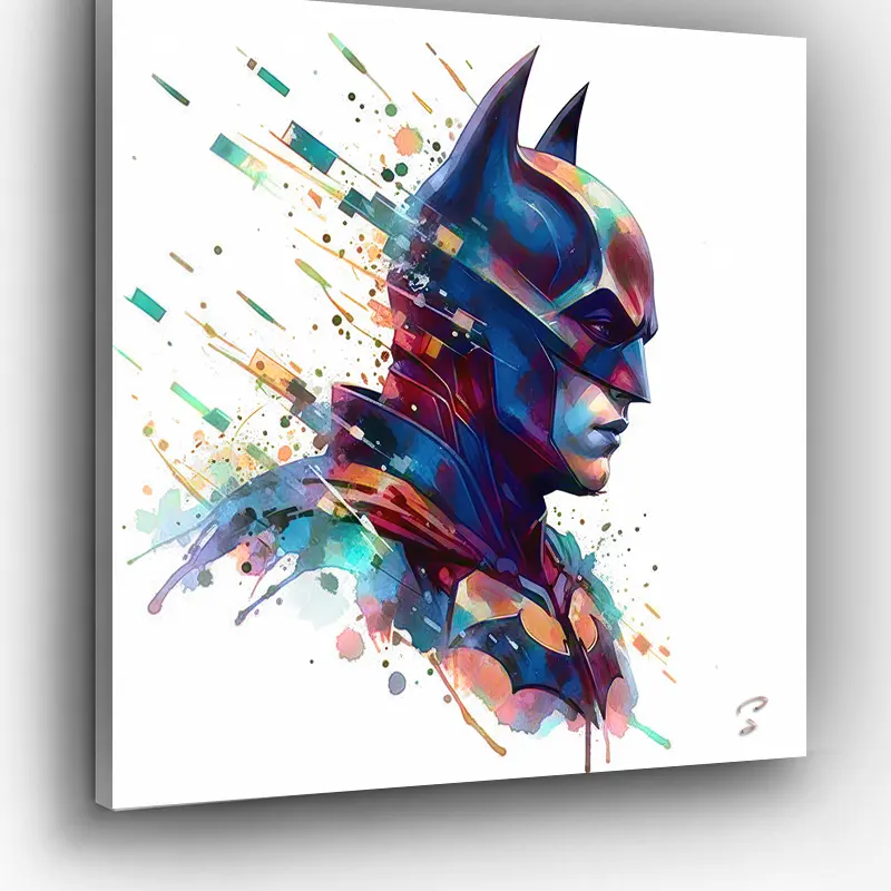création batman pop art impression pvc