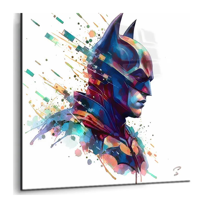 création batman pop art impression plexiglas