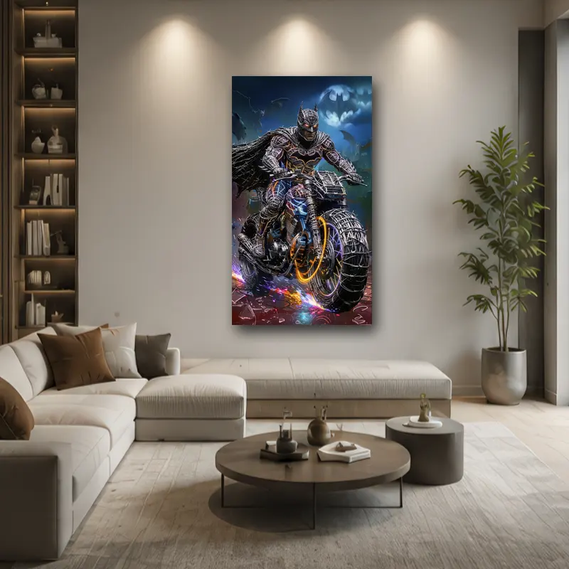 tableau Batpod pop art sur plexiglas