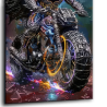 Tableau Batpod Batman Pop Art Street Art – Gotham City Break Premium by LVIP