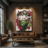 Tableau Hulk Pop Art dans un salon contemporain haut de gamme