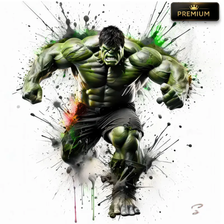 Tableau Hulk Enragé Pop Art Premium Marvel exclusif LVIP