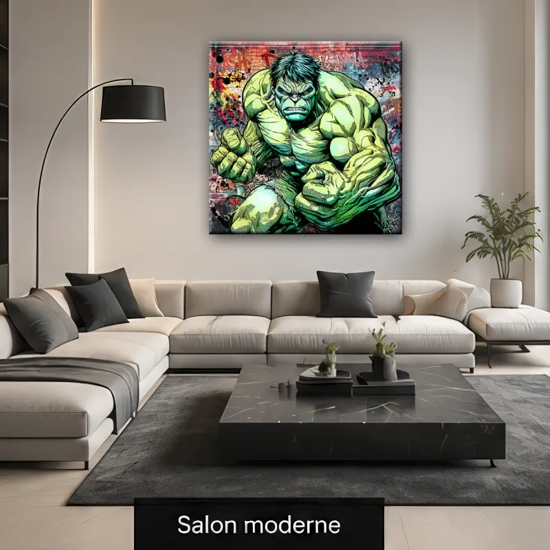 Tableau Hulk Street Art Premium | Art Urbain Marvel - LVIP