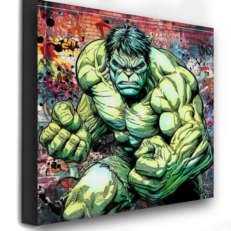 Tableau Hulk Street Art Premium | Art Urbain Marvel - LVIP
