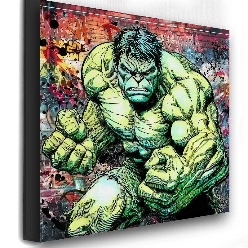 Tableau Hulk Street Art Premium | Art Urbain Marvel - LVIP