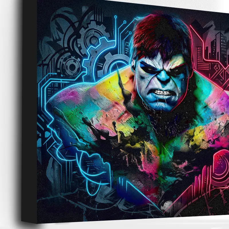 Œuvre Hulk Pop Art imprimée sur toile haut de gamme