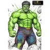 Tableau Hulk Colossal Marvel Pop Art pour décoration murale moderne premium by LVIP