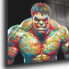 Œuvre Hulk Street Art sur plexiglas