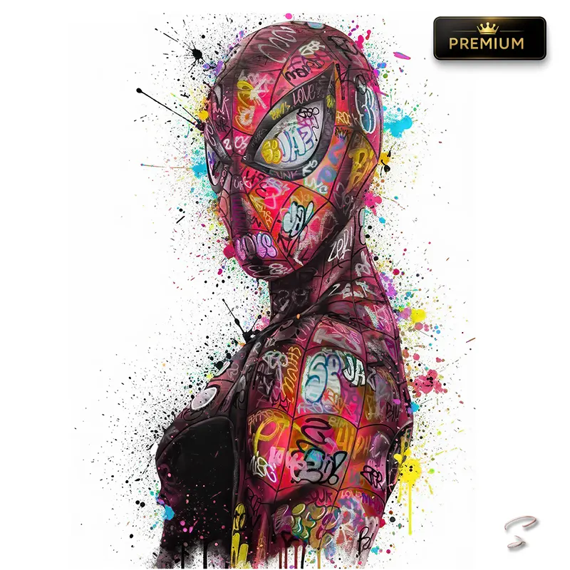Tableau Spider-Man Pop Art Street Art Premium par LVIP