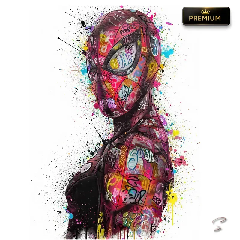Tableau Spider-Man Pop Art Street Art Premium par LVIP