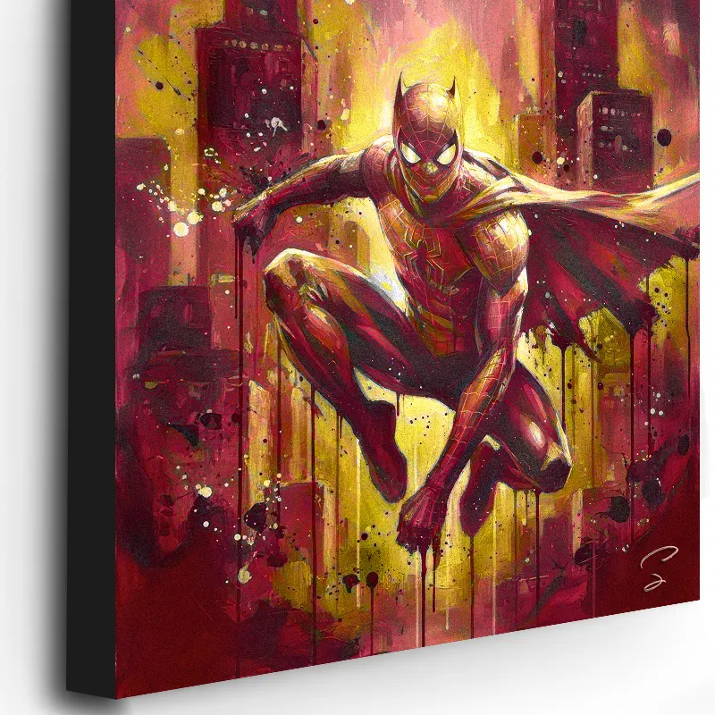 Tableau Spider-Man Pop Art imprimé sur toile canvas premium.
