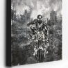 Tableau Spider-Man noir et blanc imprimé sur toile canvas premium.