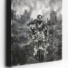 Tableau Spider-Man noir et blanc imprimé sur toile canvas premium.