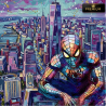 tableau-spider-man-pop-art-premium-manhattan-skyline By LVIP