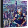 Tableau Spider-Man Pop Art imprimé sur toile canvas premium.