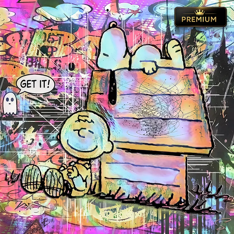 tableau-snoopy-charlie-brown-pop-art-par-LVIP