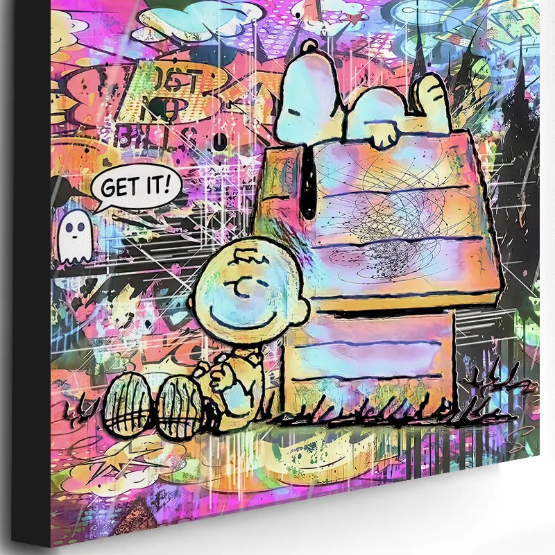 tableau-snoopy-charlie-brown-pop-art-surtoile-hd