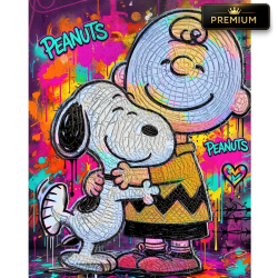 tableau-snoopy-charlie-brown-street-art-colorful-friendship