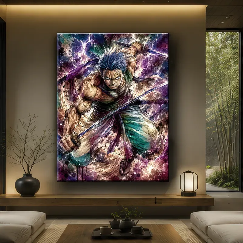 tableau-zoro-one-piece-pop-art-deco-design