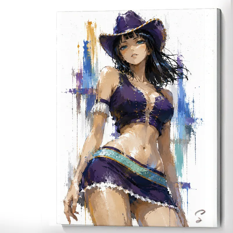 tableau-nico-robin-one-piece-pop-art-sur-toile