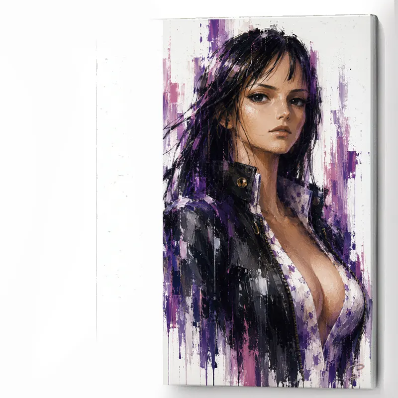 tableau-nico-robin-one-piece-pop-art-purple-elegance-TOILE
