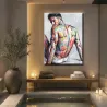 Tableau Pop Art Regard Interdit Art Contemporain pour villa de luxe