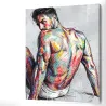 Tableau Regard Interdit imprimé sur toile canvas premium – Collection Sensualité Pop Art LVIP