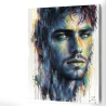 Portrait masculin contemporain imprimé sur panneau