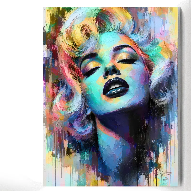 Portrait pop art marylin monroe impression 
toile