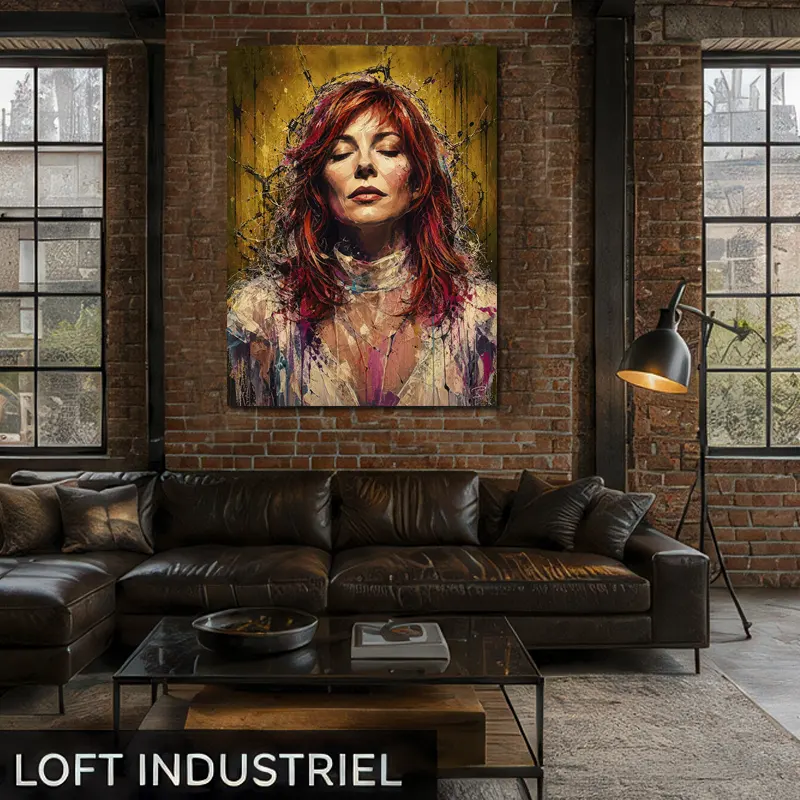 tableau-mylene-farmer-pop-art-salon-contemporain