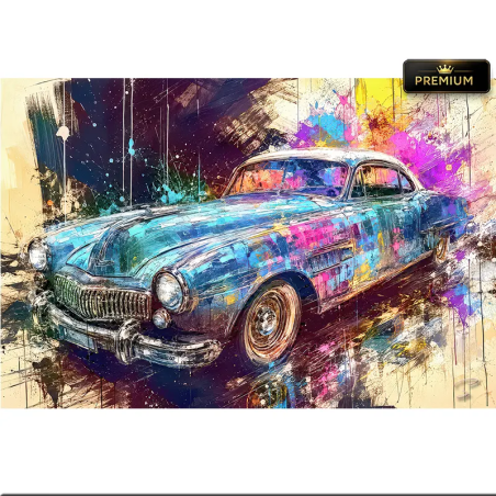 Tableau Chevrolet des années 1950 Pop Art Chrome Rebellion art automobile LVIP