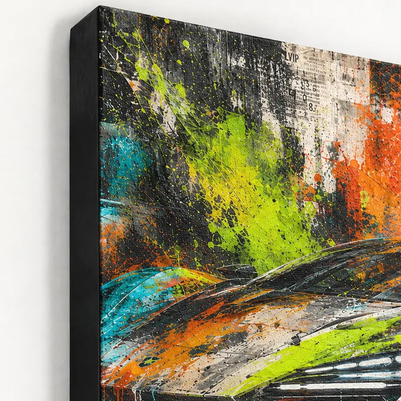 Tableau Primal Velocity sur support toile– art automobile LVIP