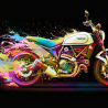 Tableaux Motos Pop Art
