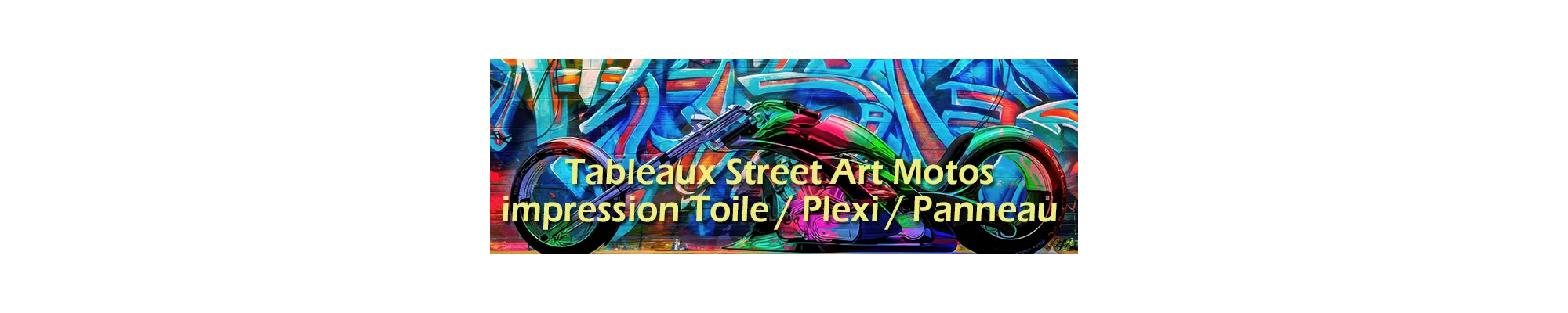 Street Art Moto | Tableaux Motos Art Urbain Moderne