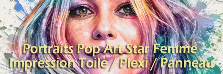 Célébrités Pop Art Femmes