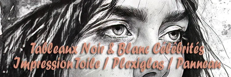 Tableaux Pop Noir et Blanc Hommes