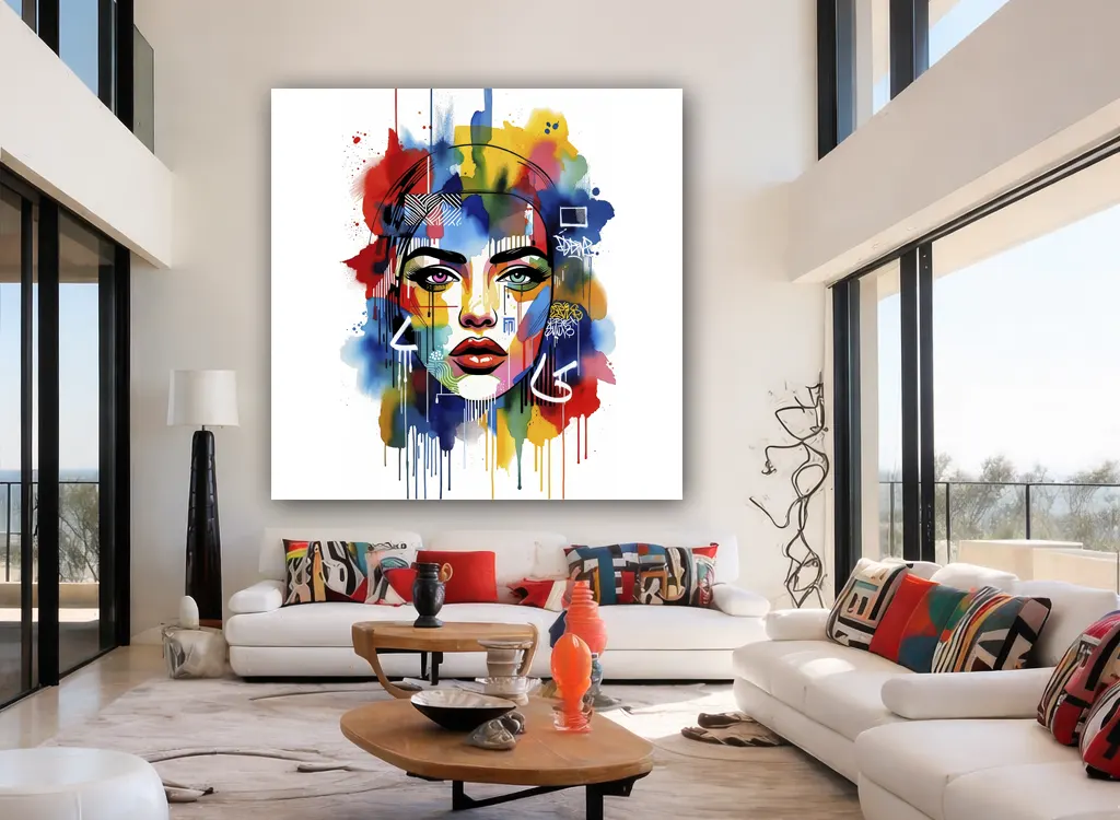 Tableaux portraits abstraits