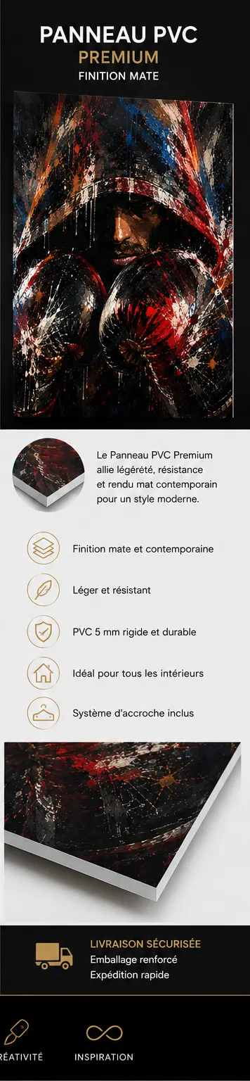 Shadow Fight présentation du panneau PVC Premium 5 mm